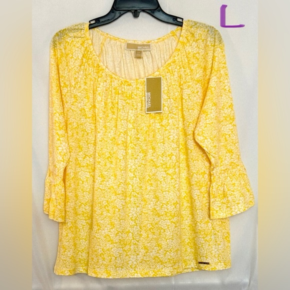 Michael Kors Tops - Michael Kors Yellow Floral Women's Blouse